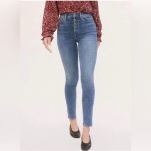 Reformation Harper High Rise Skinny Jeans in Ion Wash